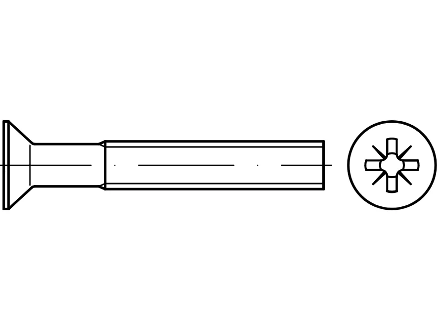 DIN 965 / ISO 7046 / PN 82208 gömme başlı vidalar