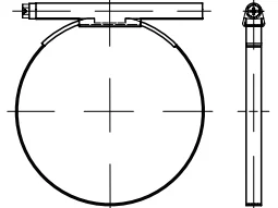 DIN 3017 A (12mm) solucan dişli kelepçeler