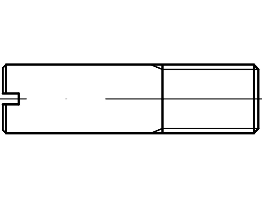 DIN 427 / ISO 2342 / PN 82271 düz uçlu ayar vidaları