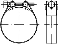 DIN 3017C mafsallı kelepçeler