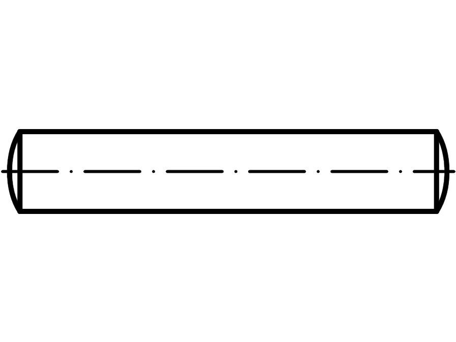 DIN 7 / ISO 2338 / PN 85021 silindirik pimler, sertleştirilmemiş