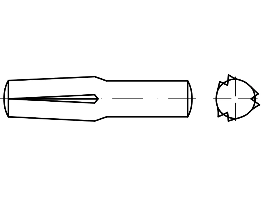 DIN 1474 / ISO 8741 / PN 85026 çentikli pimler